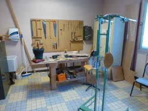 Espace dédié aux exercices de rééducation